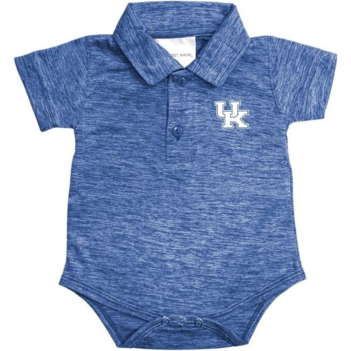 Two Feet Ahead Space Dye Short Sleeve Golf Polo Baby Bodysuit Creeper Newborn Infants Sizes 0-3M-6M-12