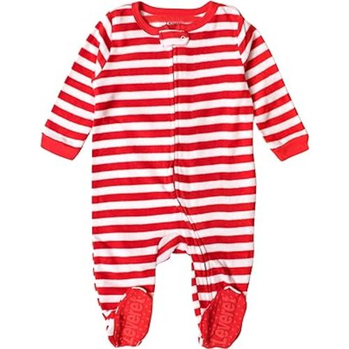 Leveret Kids Baby Boys Girls Footed Fleece Pajamas Variety of Styles (Size 3 Months-5 Years)