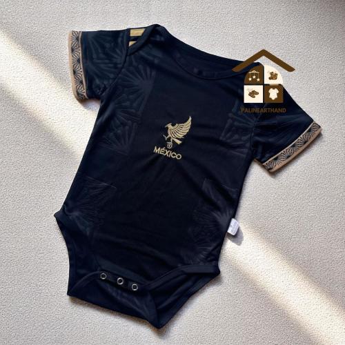 Personalized 2025 Mexico Black Goalkeeper Baby Bodysuit