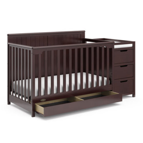 Graco Hadley 5-in-1 Convertible Crib and Changer with Storage & Reviews | Wayfair
