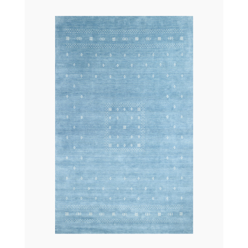Dakota Kids Hand-Loomed Wool Rug in Baby Blue