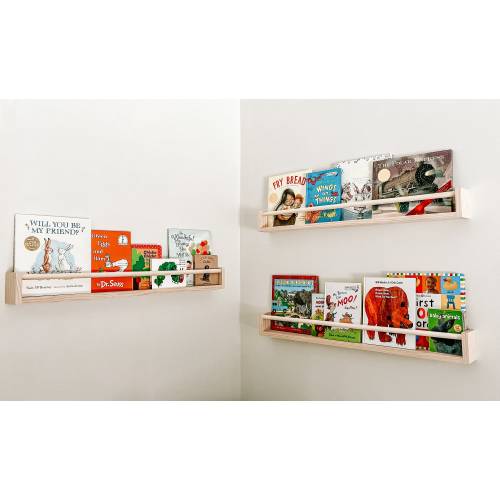 Nursery shelves, nursery bookshelf, wall bookshelf for nursery, bookshelf for toddler, baby shower gift, Montessori bookshelf