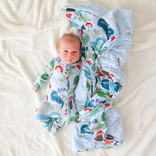 Valentinosaurs Minky Luxette Patoo® Blanket