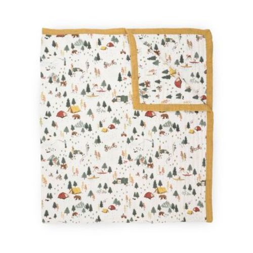 Little Unicorn Organic Cotton Muslin Quilted Throw Baby Blanket - Alpine Adventure