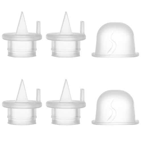 4pcs Duckbill Valves and 2pcs Silicone Diaphragm Compatible with Zomee Z1/Z2/BabyBuddha/NCVI 8782/8780/Motif Twist Breast Pump Replacement Pump Accessories