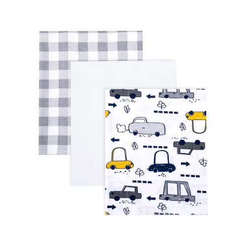 Little Star Cotton Burp Cloth, 3pk Boys