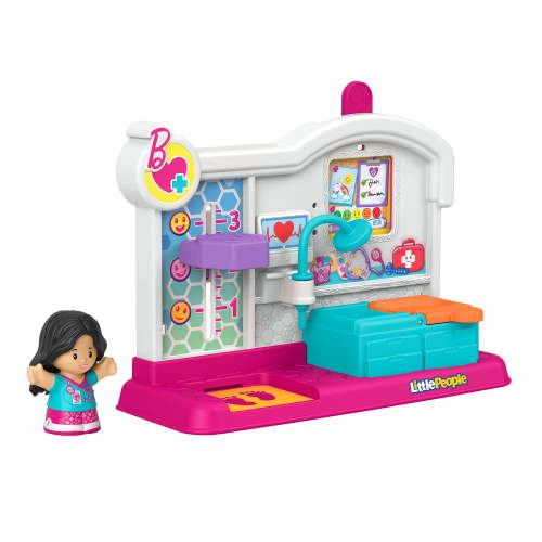 Fisher-Price Little People Barbie Doctor Playset for Toddlers & Preschool Kids, 2 Pieces
