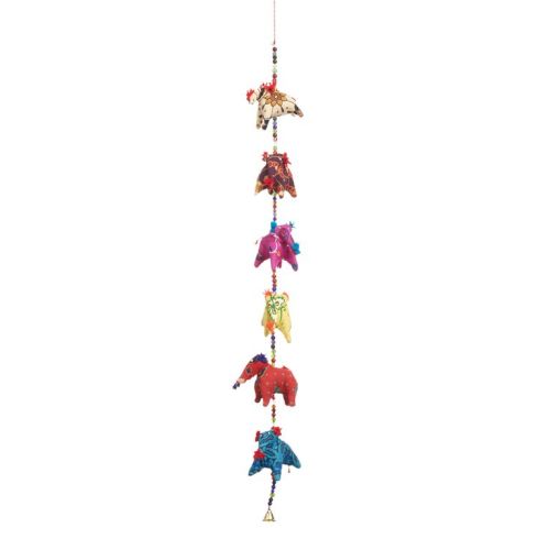 Fabric Elephants Hanging Decor