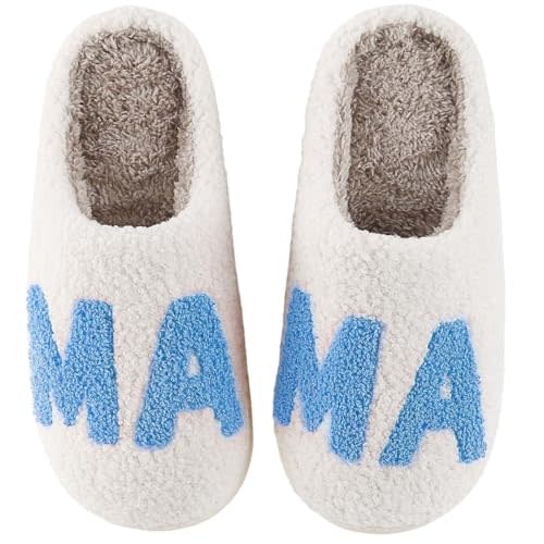 Women's Men's House Slippers with Unique Design Variety, Soft Fuzzy Fluffy Slippers for Women Men, Cozy Memory Foam Indoor Slipper, Non-Slip Shoes for Winter, Great Gifts for Mom Wife Sister Grandma