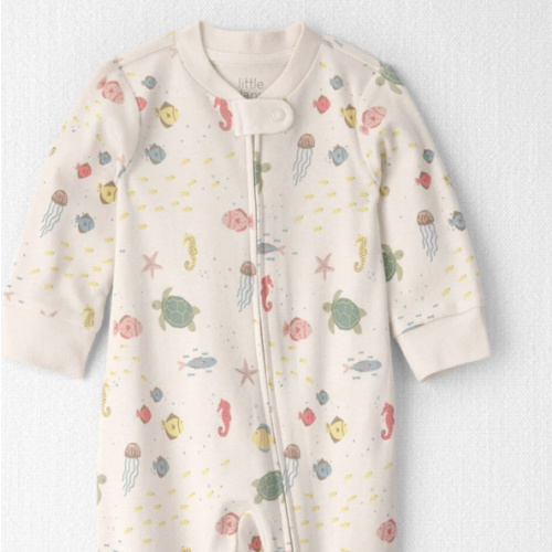 Baby Organic Cotton Sleep & Play Pajamas in Under the Sea - Little Planet | Carter's