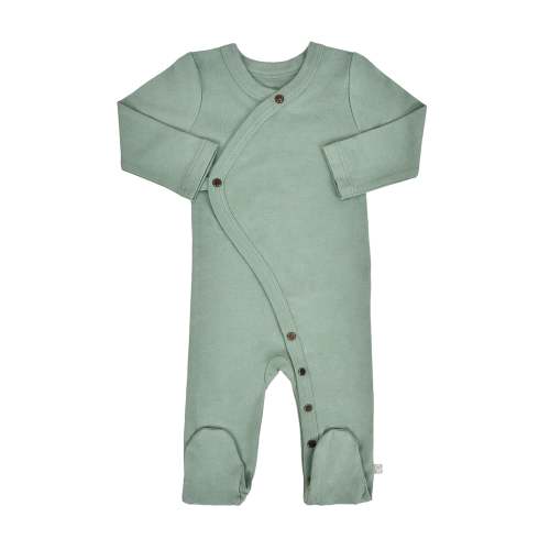 Baby Footie - Basil Green| 100% Organic - Finn + Emma