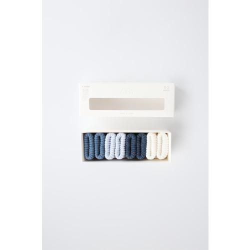 FOUR-PACK OF COLORED SOCKS IN A BOX - Mid-blue | ZARA United States