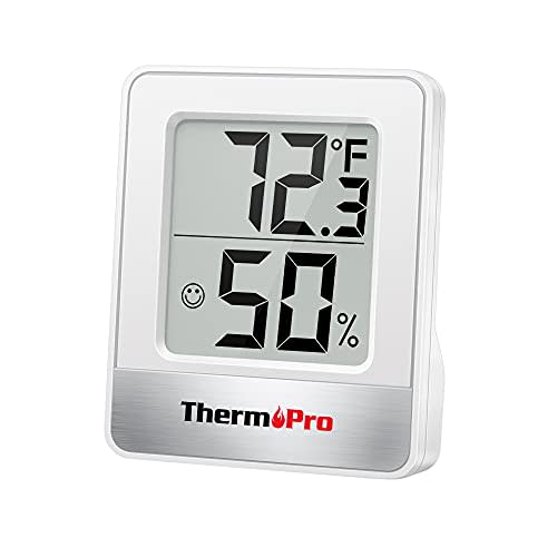 TempPro TP49 Digital Hygrometer Indoor Thermometer Humidity Meter Room Thermometer with Temperature and Humidity Monitor Mini Hygrometer Outdoor Thermometer (Previously ThermoPro)