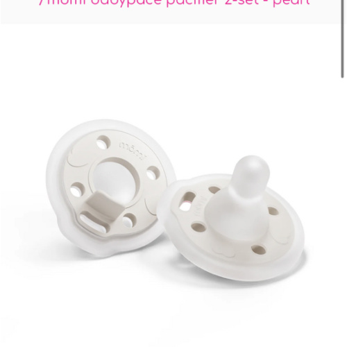 mōmi babypace pacifier 2-set - pearl