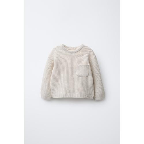 PURL KNIT POCKET JUMPER - Ice | ZARA United States