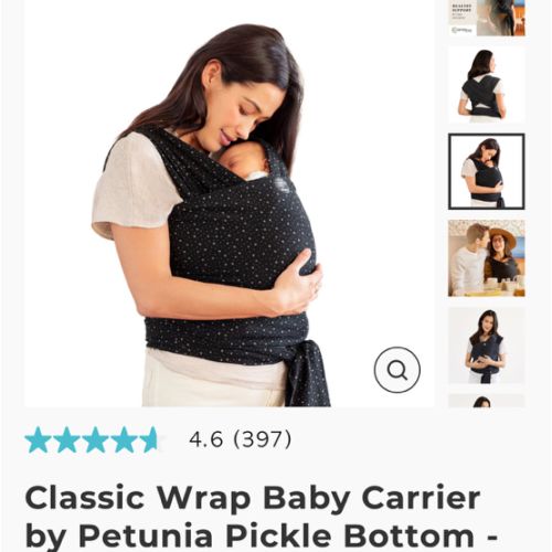 Classic Wrap Baby Carrier by Petunia Pickle Bottom - Terrazzo