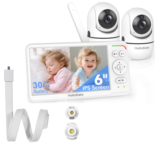 HelloBaby HB6560-2 Video Baby Monitor with two cameras
