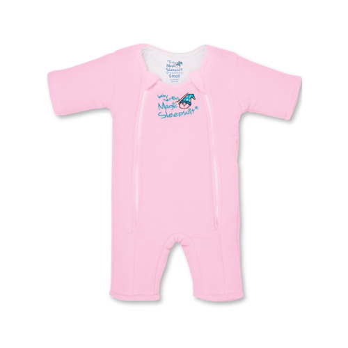 Baby Merlin's Magic Sleepsuit - Microfleece Baby Transition Swaddle - Baby Sleep Suit - Pink - 3-6 Months
