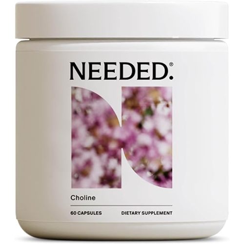 Needed. Prenatal Choline for Cognitive Development - Choline Supplement Aids Baby Brain Development - Supports Healthy Pregnancy & Metabolism - Third Party Tested - 60 Capsules