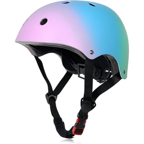 Kids Bike Helmet, Adjustable and Multi-Sport, from Toddler to Youth, 3 Sizes