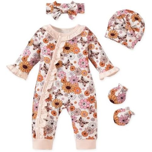 Aalizzwell Baby Girls Romper Outfit