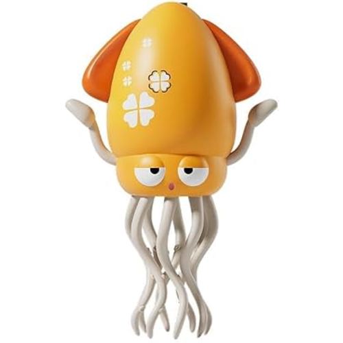 Dancing Squid Baby Toy, Crawling Ocopus Tummy Time Toys, Funny Musical Toy with LED Lights, Rechargeable Electric Toy for 3 4 5 6 Year Old Boy Girl Birthday Gifts Christmas Stocking Stuffers(Yellow)