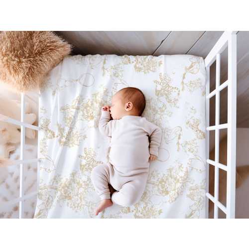 Winnie-The-Pooh Crib Sheet, Winnie-The-Pooh Baby Crib Bedding, Gender Neutral Baby Bedding, Pooh Nursery Decor, Toile Winnie-The-Pooh Sheets
