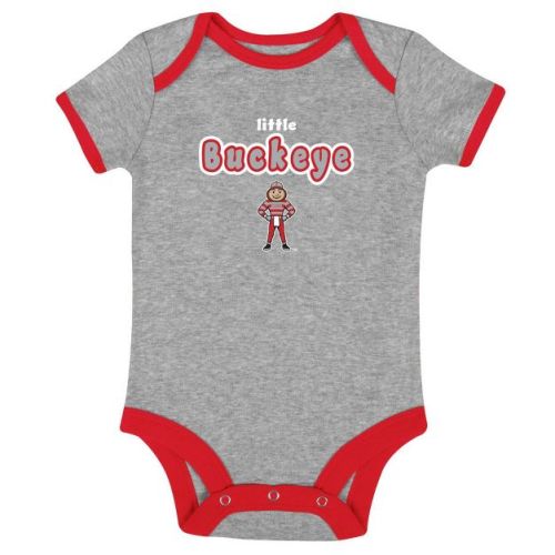 NCAA Ohio State Buckeyes Infant Boys' 3pk Bodysuit