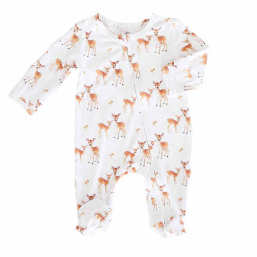 Friendly Fawns Bamboo Zipper Footie