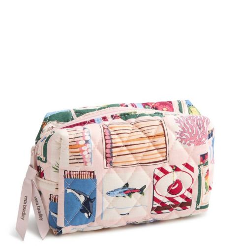 Vera Bradley Matchbook Collection Essential Small Storage Travel Pouch - Pink