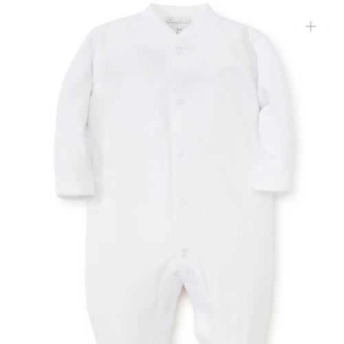 White Kissy Basics Footie