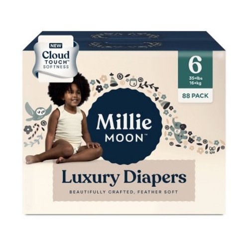 Millie Moon Luxury Diapers - (Select Size and Count), Size: 6
