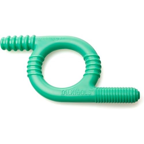 TalkTools Baby Chewy | Oral Motor Sensory Tool for Kids and Toddlers | Therapy Tools to Improve Chewing and Biting (Ridges, Green)
