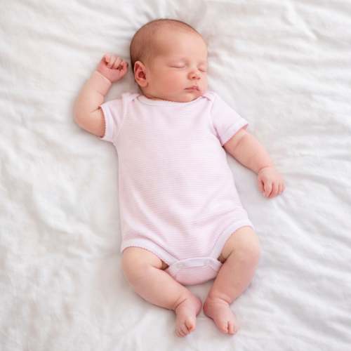 Baby Girl Bodysuit - Peruvian Pima Cotton - Pink Mini Stripes – Magnolia Baby