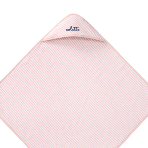 Striped Terry Baby Hooded Towel