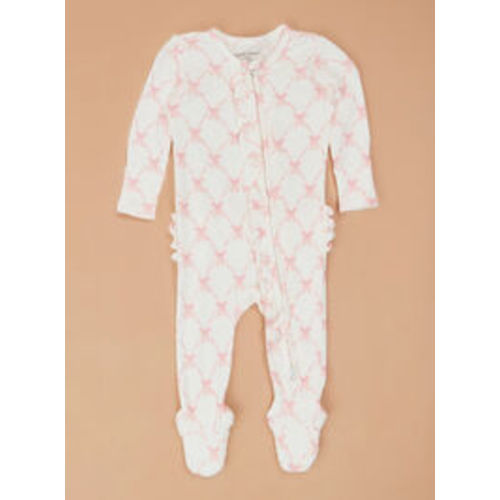 Beautiful Bow Ruffle Footie