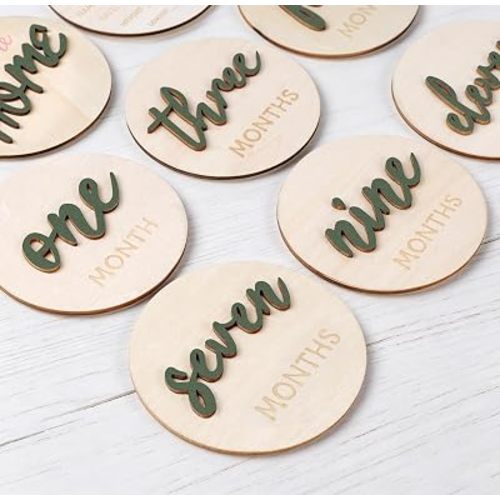 8PCS Baby Monthly Milestone Signs,Month Milestone Baby Markers for Girl Boy
