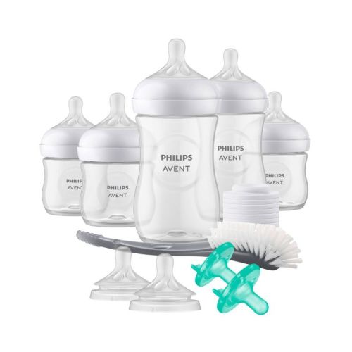 Philips Avent Natural Bottle with Natural Response Nipple Newborn Gift Set (17pc)