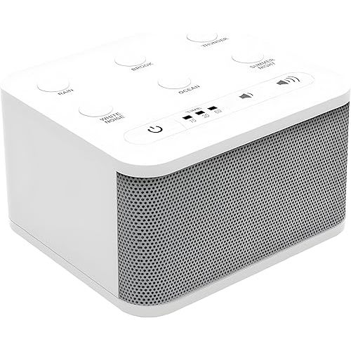 Big Red Rooster Sleep Sound Machine - White Noise Device for Kids and Babies with Rain and Nature Sounds - Portable Noise Cancellation for Nap Time, Bedroom, Nursery, or Office - 4x4x3 in