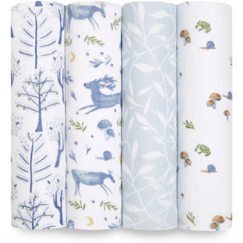 aden + anais | Outdoors Organic Muslin Swaddle Blanket 4pk