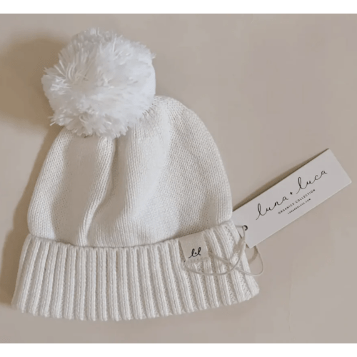 Cotton Pom Beanie Hat