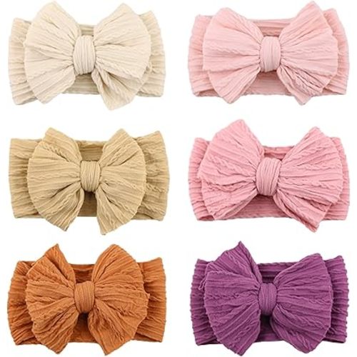 Baby Nylon Headbands Soft Hair Bow Elastics Hairbands Accessories