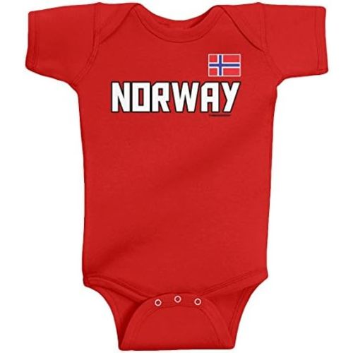 Threadrock Unisex Baby Norway National Pride Bodysuit