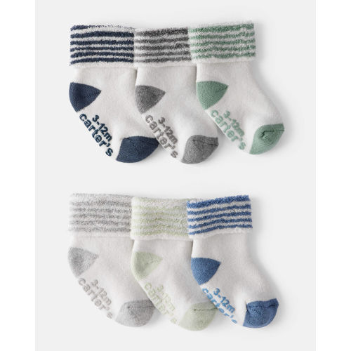 Baby Boy 6-Pack Striped Ankle Socks - Carter's | Carter's