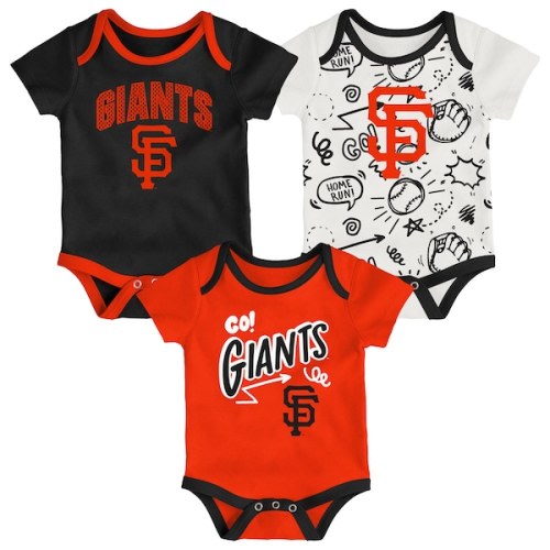 Infant San Francisco Giants Outerstuff All Day Play Three-Piece Bodysuit Set