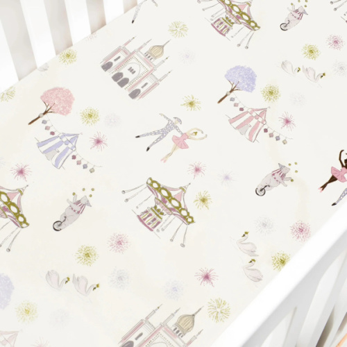 Touch The Sky Crib Sheet - Pink