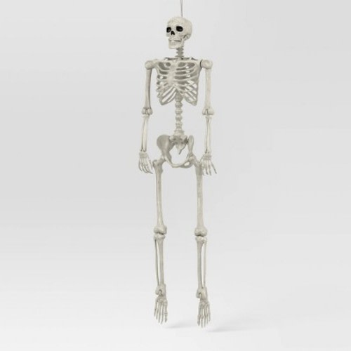 60" Poseable Bone Skeleton Halloween Decorative Prop Off-White - Hyde and EEK! Boutique™