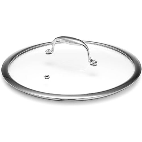 HexClad 10" Tempered Glass Lid, Steam Vented, Dishwasher Safe