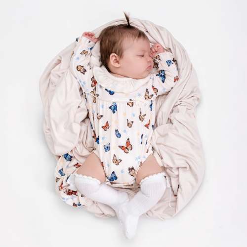 Butterfly Dreams Long Sleeve Bubble Romper