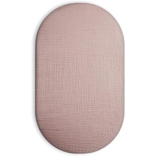 Bassinet Sheet for Baby Boy and Girl, Fitted Sheets for Rectangle, Oval, Hourglass Bassinet Mattress, Muslin Moses Basket Sheets with Neutral Style (Vintage Taupe)